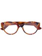 Gucci Eyewear Round Frame Glasses - Multicolour