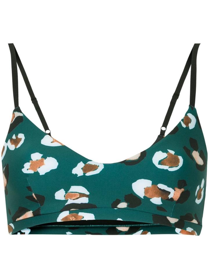 The Upside Printed Bra Top - Green