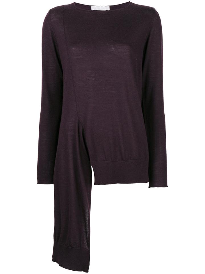 Fabiana Filippi Asymmetric Lightweight Sweater - Pink & Purple