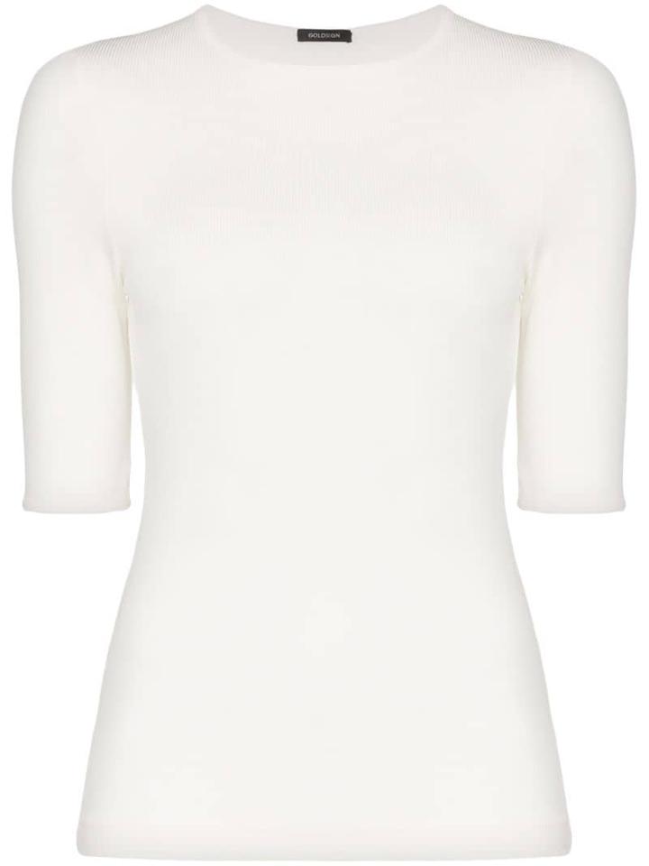 Goldsign The Bound Ribbed T-shirt - White