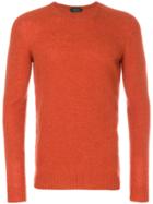 Zanone Crew Neck Sweater - Yellow & Orange