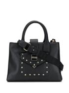 Versace Jeans Couture Studded Logo Tote - Black