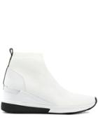 Michael Michael Kors High Top Platform Sneakers - White