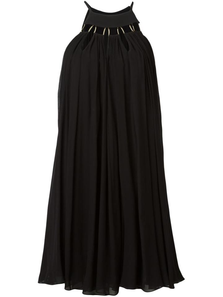 La Mania 'leto' Dress, Women's, Size: 38, Black, Silk/polyester/spandex/elastane