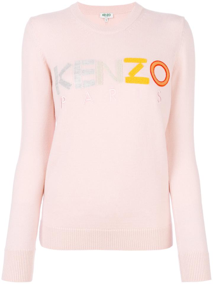 Kenzo Logo Sweater - Pink & Purple