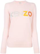 Kenzo Logo Sweater - Pink & Purple