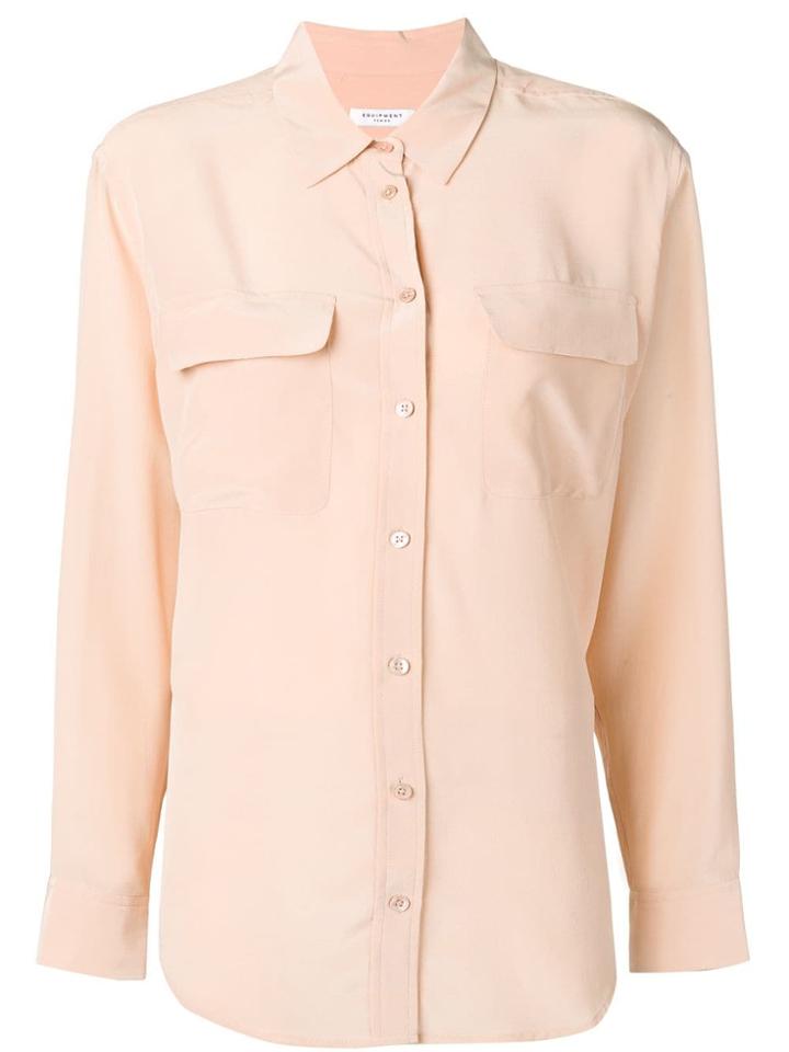 Equipment Classic Satin Shirt - Neutrals