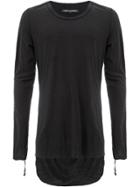 Cedric Jacquemyn Curved Hem T-shirt - Black