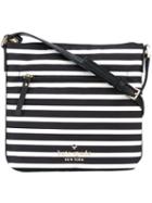 Kate Spade - Striped Crossbody Bag - Women - Calf Leather/polyester - One Size, Black, Calf Leather/polyester