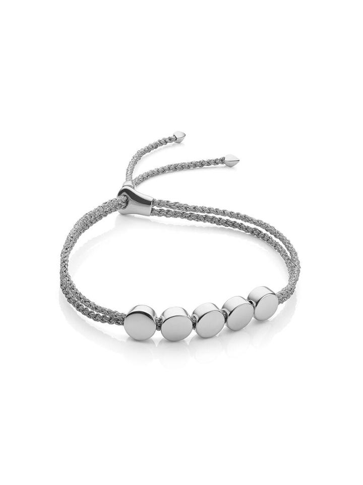 Monica Vinader Linear Bead Bracelet - Silver