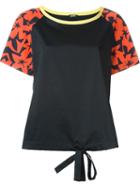Jil Sander Navy Printed Raglan Sleeve T-shirt