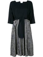 Daniela Gregis - Checked Dress - Women - Wool - One Size, Blue, Wool