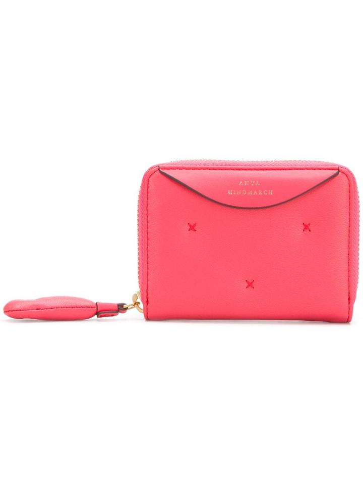 Anya Hindmarch Chubby Small Zip Round Wallet In Lollipop Soft Nappa -