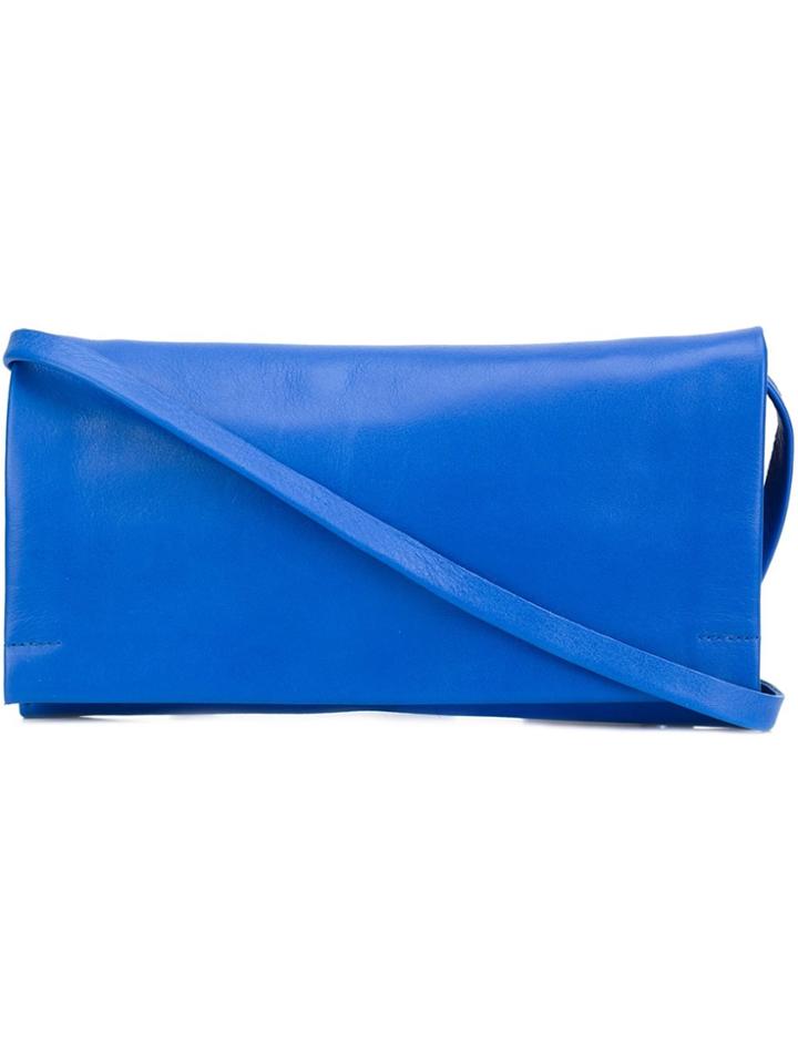 Isaac Reina Pleats Clutch - Blue