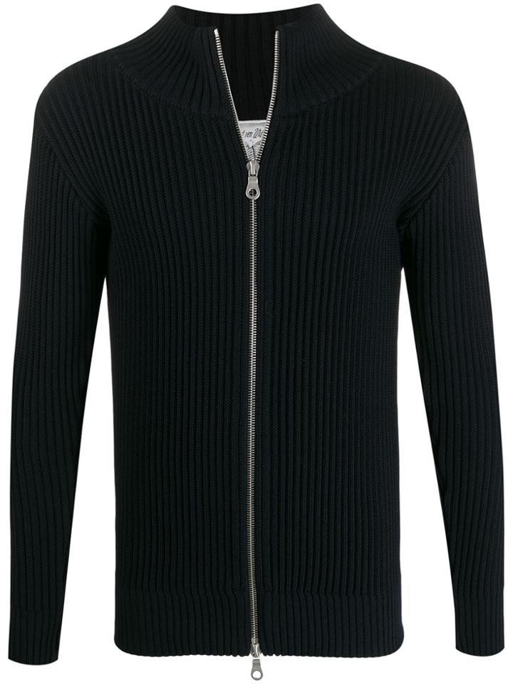 S.n.s. Herning Fitted Zip Cardigan - Blue