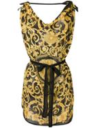 Versace Barocco Print Kaftan - Black