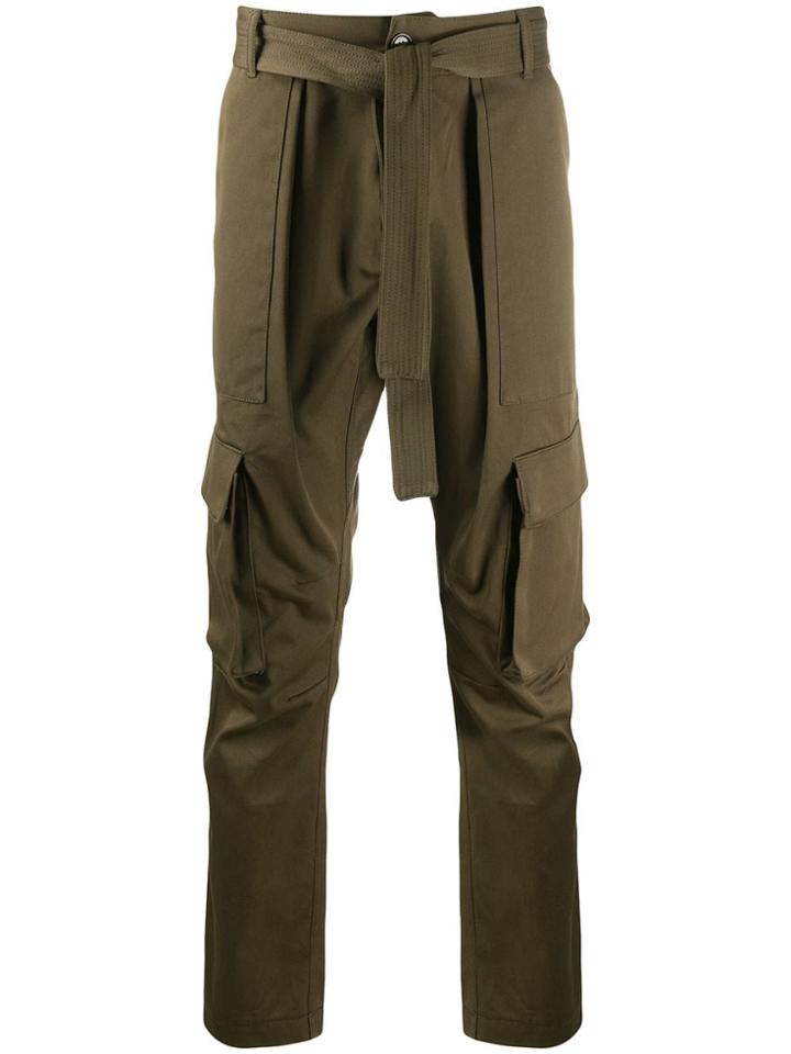 Ih Nom Uh Nit Straight-leg Belted Jeans - Green