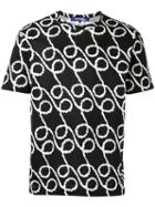 Junya Watanabe Comme Des Garçons Man Printed T-shirt, Men's, Size: Large, Black, Cotton