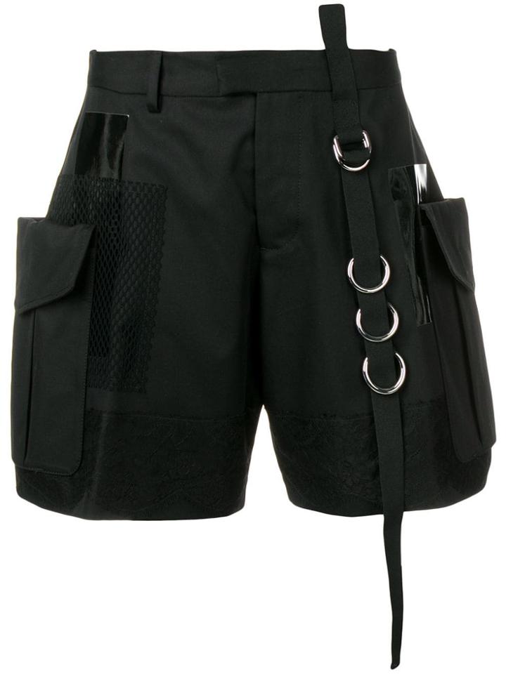 Dsquared2 Patched Detail Cargo Shorts - Black