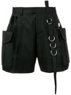 Dsquared2 Patched Detail Cargo Shorts - Black
