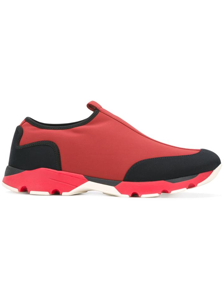 Marni Colour Block Slip-on Sneakers - Red