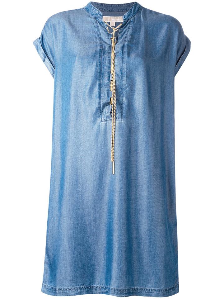 Michael Michael Kors - Denim Dress - Women - Lyocell - Xs, Blue, Lyocell