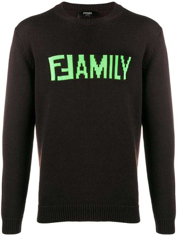 Fendi Ffamily Jumper - Brown