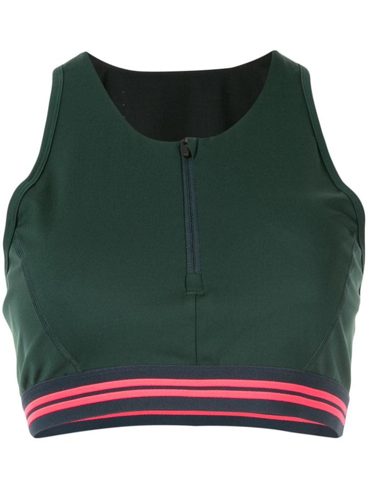 Lndr Fitted Zip Up Top - Green