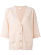 Chloé V-neck Cardigan, Women's, Size: Small, Nude/neutrals, Cashmere