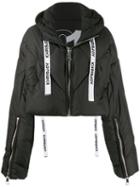 Khrisjoy Cropped Puffer Jacket - Black
