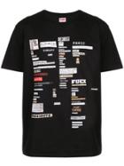 Supreme Cutouts Print T-shirt - Black