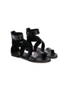 Gallucci Kids Teen Strappy Sandals - Black