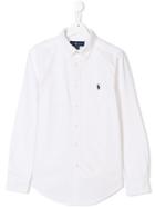 Ralph Lauren Kids Contrast Logo Shirt - White