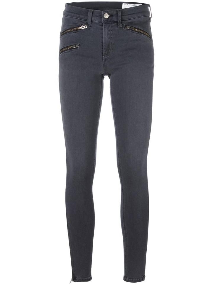 Rag & Bone /jean Zipped Pocket Skinny Jeans, Women's, Size: 26, Grey, Cotton/polyester/modal/spandex/elastane