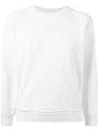 Maison Kitsuné Logo Print Sweatshirt, Women's, Size: Medium, White, Cotton