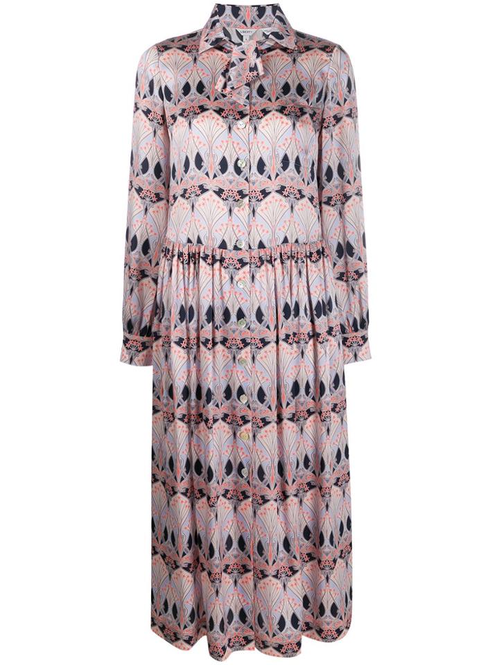 Liberty London Etoile De Mer Shirt Dress - Blue