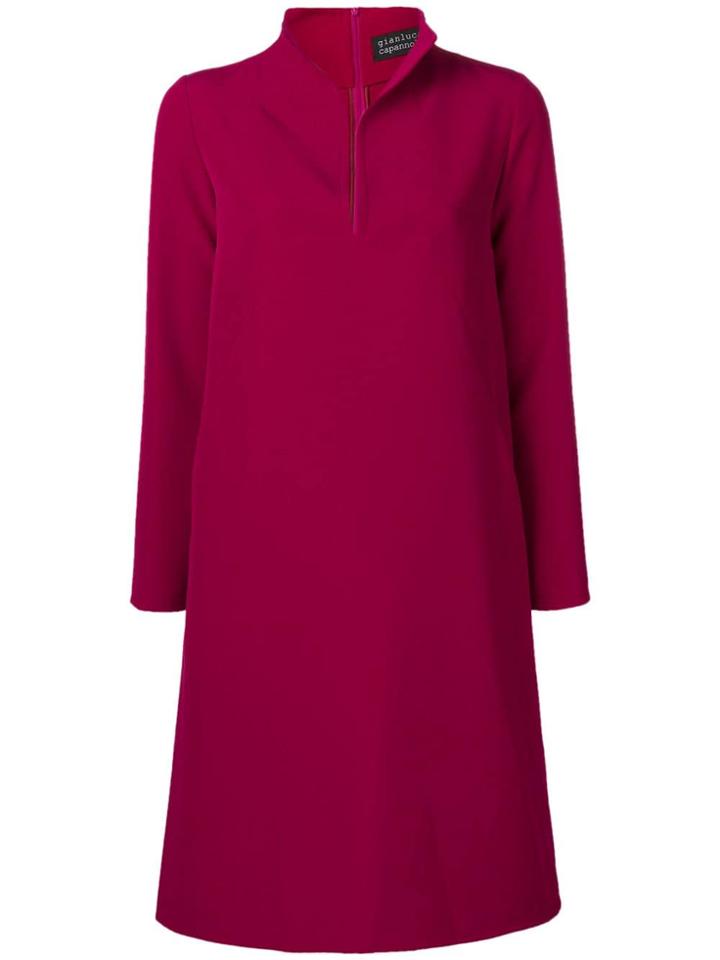 Gianluca Capannolo Plain Shift Dress - Red