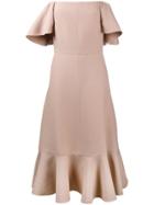 Valentino Off-shoulder Dress - Nude & Neutrals