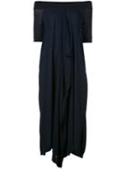 Antonio Marras Boat Neck Dress, Women's, Size: Medium, Blue, Cotton/viscose/polyester