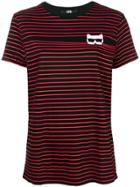 Karl Lagerfeld Ikonik Striped T-shirt - Black