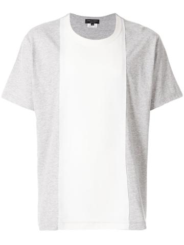 Comme Des Garçons Homme Plus Two-tone Panelled T-shirt - Grey