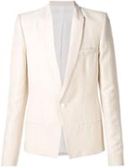 Haider Ackermann Button Blazer, Men's, Size: 50, Nude/neutrals, Linen/flax/spandex/elastane/wool
