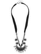 Saint Laurent Western Half Moon Necklace - Black