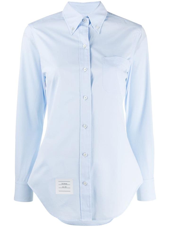 Thom Browne Long-sleeve Poplin Shirt - Blue