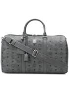 Mcm Medium Traveler Weekender Bag - Grey