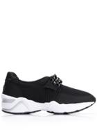 Suecomma Bonnie Crystal Beads Sneakers - Black