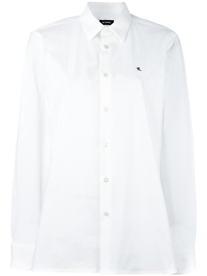 Raf Simons Classic Shirt, Men's, Size: 48, White, Cotton/polyurethane