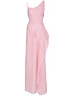 Roland Mouret Chorley Draped Gown - Pink & Purple