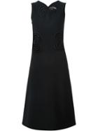 Christopher Kane Macrame Heart Dress, Women's, Size: 8, Black, Acetate/silk/polyamide