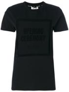 Opening Ceremony - Laser Cut T-shirt - Women - Cotton - M, Black, Cotton